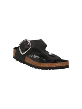 Ciabatta Birkenstock Gizeh Big Buckle da donna nera.