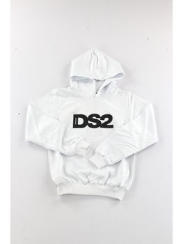 Felpa Dropseason2 SS25K025 da bambino bianca.