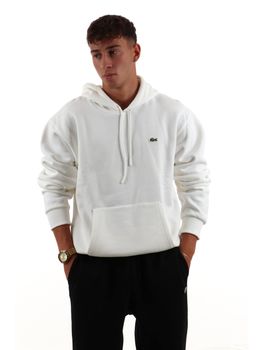 Felpa Lacoste SH8863 da uomo bianca.