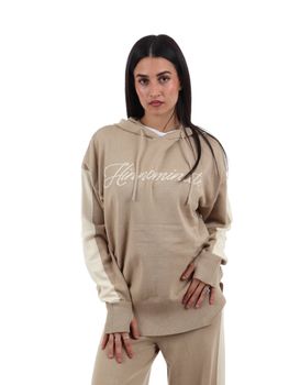 Felpa Hinnominate HMABW03020 da donna beige.