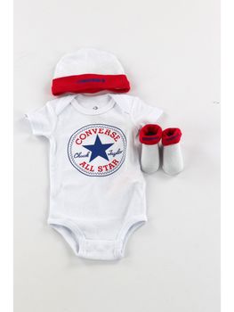 Set Converse LC0028 R4F da per neonati bianco.