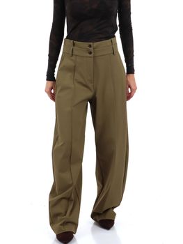 Pantalone Pinko 107741 A3MP da donna verde.