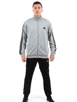Tuta Adidas JI8876 da uomo grigia e nera.