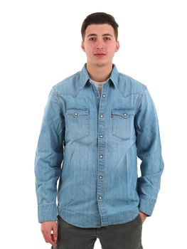 Camicia Levi's 85744 da uomo denim chiaro.