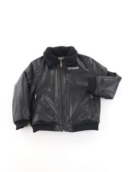 Giubbotto Guess L4BL07 WGSM0 da bambino nero.