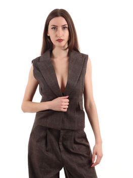 Gilet I AM 25993 da donna moro.