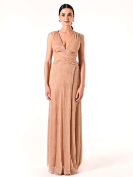 Vestito Rinascimento CFC0124465 da donna oro.