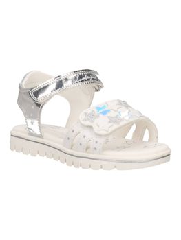 Sandalo Lumberjack 102267672 da bambina bianca+argento.