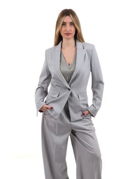 Giacca Emme Marella EMMSLOGAN1 da donna grigia.