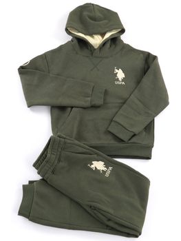 Tuta U.S Polo ASSN 44570 0000400 da bambino verde.