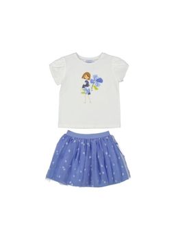 Completo Mayoral 3946 da bambina indaco.