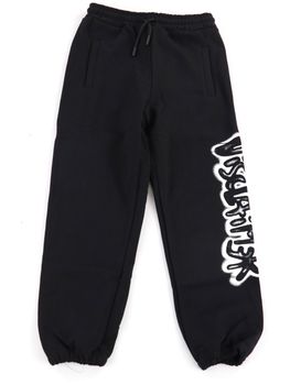 Pantalone Disclaimer 26IDK59217 da bambina nero bianco.