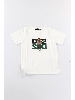 T-shirt Dropseason2 F62K256 da bambino off white.