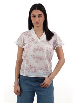 Blusa Yes Zee C207 EK00 da donna bianca.