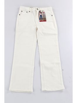 Pantalone Levi's 3EG381 da bambina bianco.
