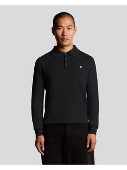 Polo Lyle&Scott KN2113VC da uomo navy.