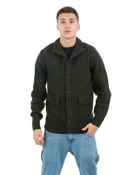 Cardigan Yos 4307225 da uomo forest.