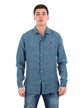 Camicia U.S Polo ASSN 104011 0000191 da uomo oceano.