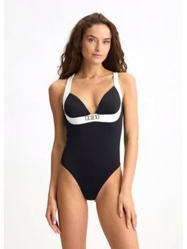 Costumi Liu Jo VA5077J6447 da donna bianco+nero.