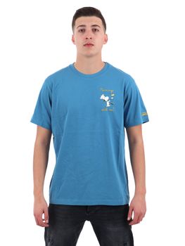 T-Shirt Mc2 Saint Barth 02291H TSHIRT da uomo blu.