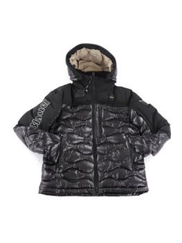 Giubbino Blauer BLKC02275 005958 da uomo nero beige.