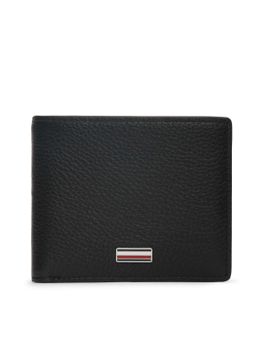 Portafoglio Tommy Hilfiger AM0AM14495 da uomo nero.