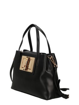 Borsa a mano Moschino JC4163PP1MLM0 da donna nera e oro.