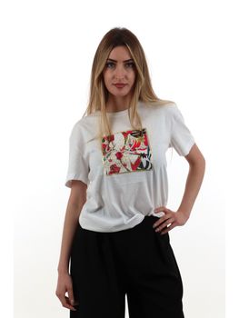 T-shirt Yes Zee T269 S100 da donna bianca.