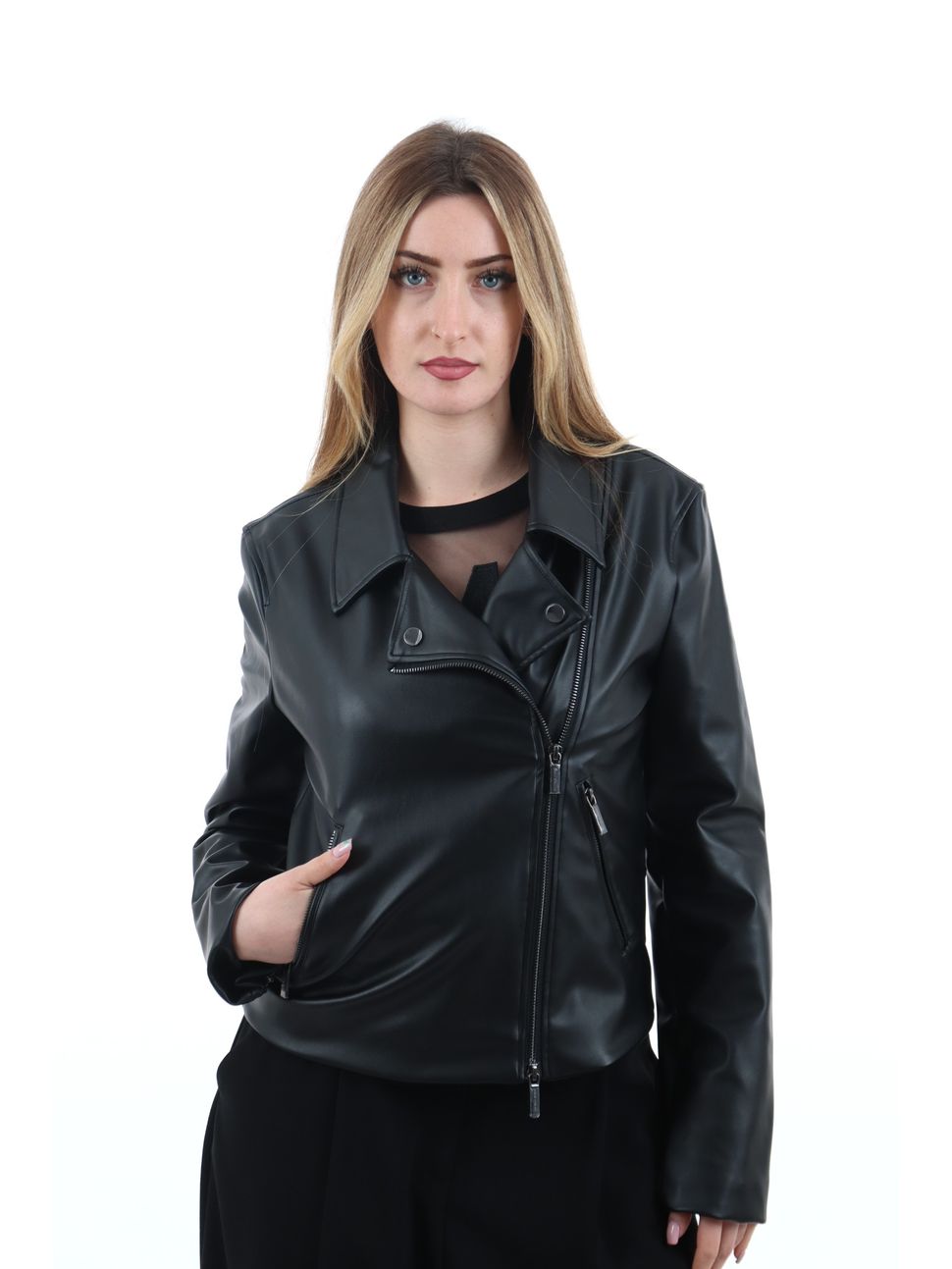 giacca-armani-exchange-xw001433-af16618-da-donna-nera