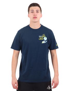 T-shirt Mc2 Saint Barth 01094H da uomo blu.