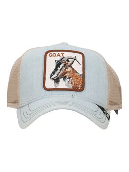 Cappello Goorin Bros 0385LBL GOAT unisex azzurro e beige.