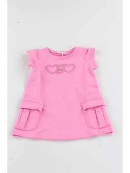 Abito Liu Jo KA5017F0090 da bambina pink.