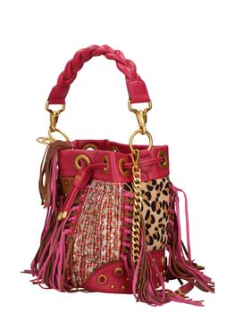 Borsa a secchiello La Carrie 151MEM120SHT da donna fuxia.