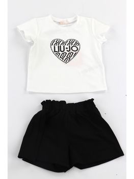 Set Liu Jo KA6023JS003 da bambina bianco e nero.