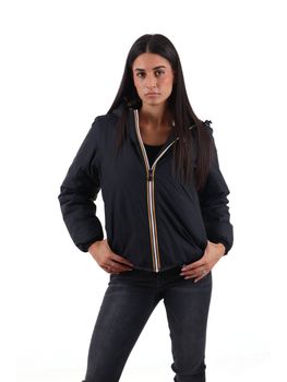 Giubbotto K-Way K81537W da donna nero.