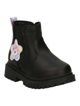 Stivaletto Fumetto S8010156S UNICORN da bambina nero.