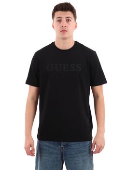 T-shirt Guess Z6YI17 K4968 da uomo nera.