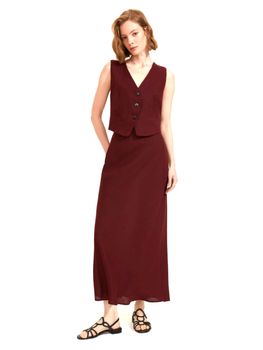 Gilet Emme Marella ANEMONE 002 da donna bordeaux.