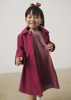 Cappotto Mayoral 4413 da bambina lampone.