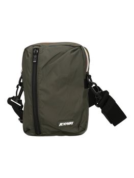 Borsa a tracolla K-Way da uomo verde.