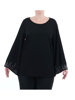 Blusa Lizalù F876XBECASAPE da donna nera.