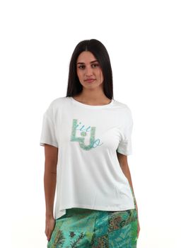 T-shirt Liu Jo VA6164JS360 da donna water.