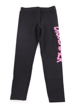 Leggins Disclaimer 25IDK58716 da bambina nero.