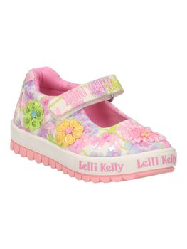 Scarpa casual Lelli Kelly LKED4911 da bambina bianca+fantasia.