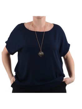 Blusa Lizalù F551XBEOSER da donna blu.
