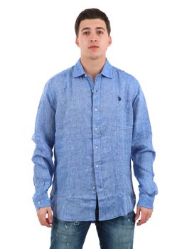 Camicia U.S Polo ASSN 104011 0000191 da uomo azzurro.