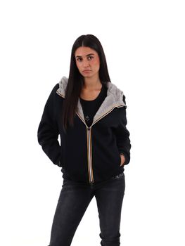 Giubbotto K-Way K31452W da donna nero silver.