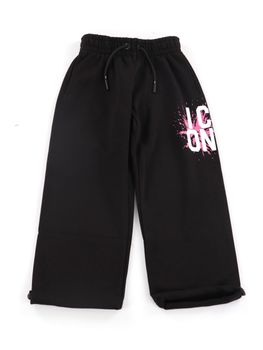 Pantalone Icon IGSP001140 da bambina nero.