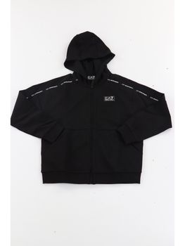 Giacchetto EA7 7B000056 AF10380 da bambino nero.