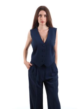 Gilet Guess W5YH55 WGHC2 da donna blu.